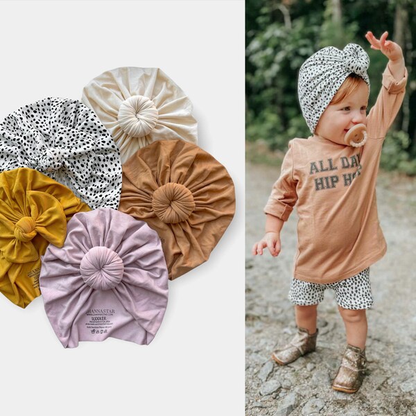 BAMBOO Headwrap Hat, Newborn Turban, Toddler Top Knot, First Outfit, Baby Turbans, Baby shower gift ideas, Newborn outfit set, kid hat, vday