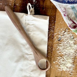 Handcrafted Walnut Wood Danish Dough Whisk: Baking Gift