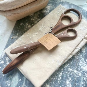 Handmade Walnut Dough Whisk Set: Sourdough Bread Baker Tool, Gift Under 40