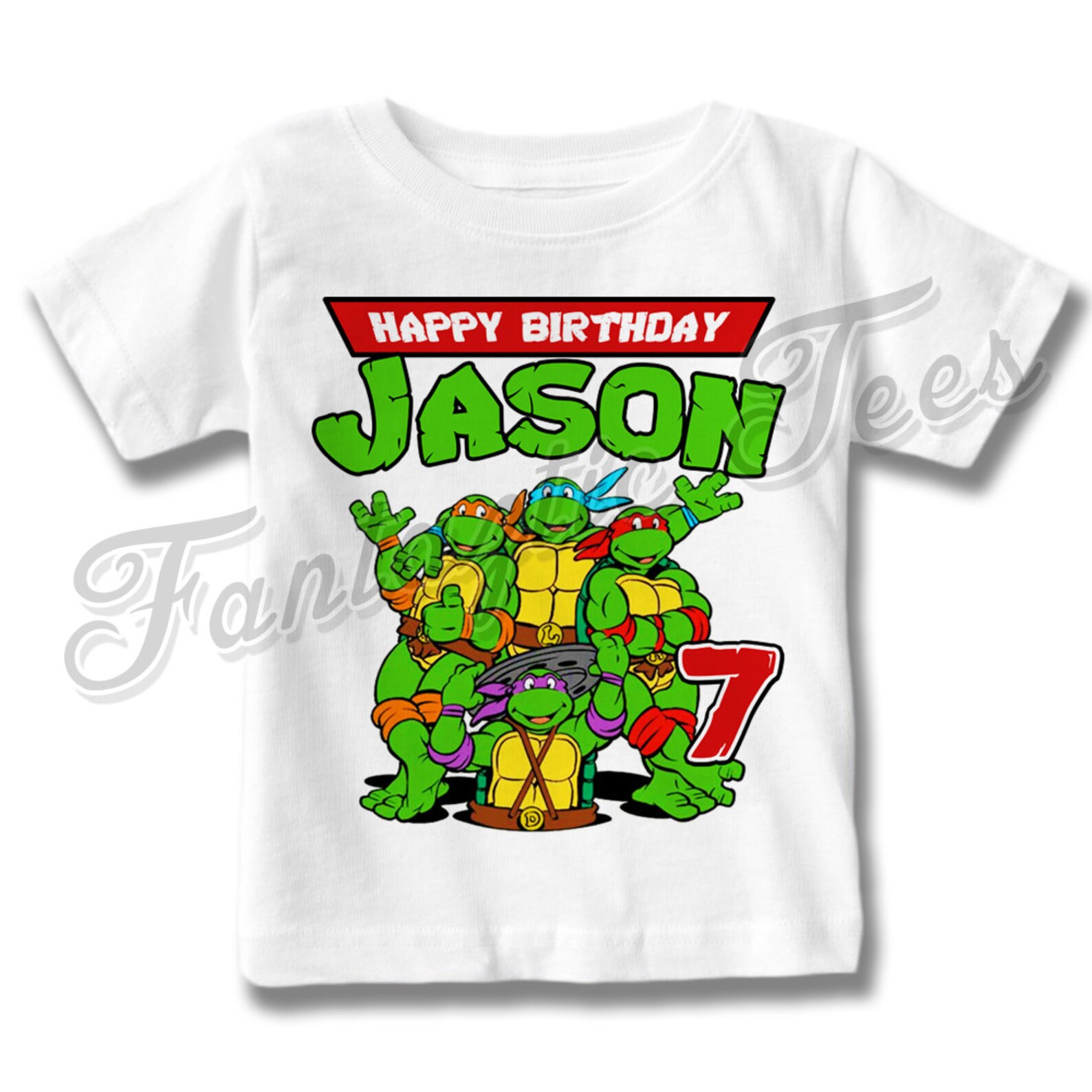 ninja turtle birthday shirt