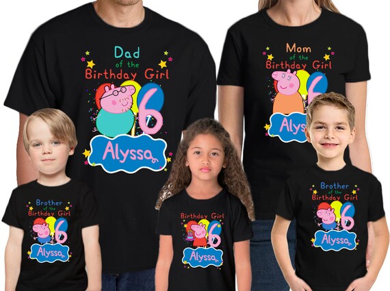 camiseta peppa pig cumpleaños