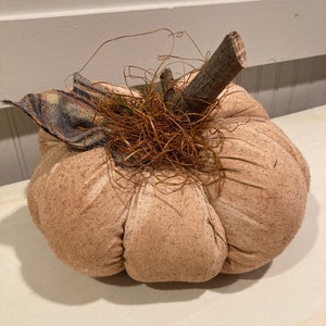 Primitive Fall Halloween Pumpkin, Jack o Lantern, Shelf Sitter, Handmade Pumpkin, Autumn, Harvest