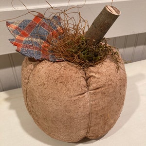Primitive Fall Halloween Pumpkin, Jack o Lantern, Shelf Sitter, Handmade Pumpkin, Autumn, Harvest