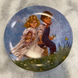Vintage Collectible Plate, Bradford Exchange Plate, Jack and Jill Plate, Limited Edition