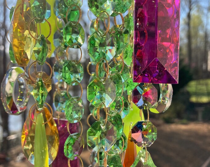Crystal Suncatcher, Crystal Suncatchers for Window, Crystal Wind Chimes