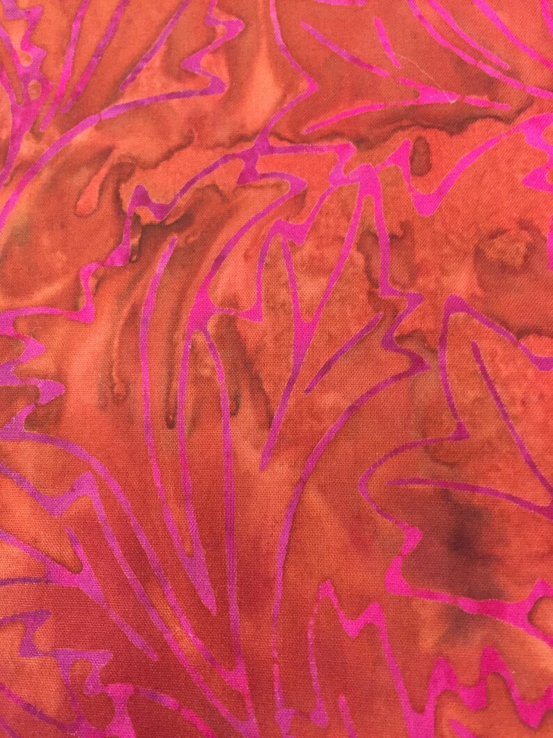 Toilet Tank Runner Toilet Tank Topper Rust and Pink Batik Etsy