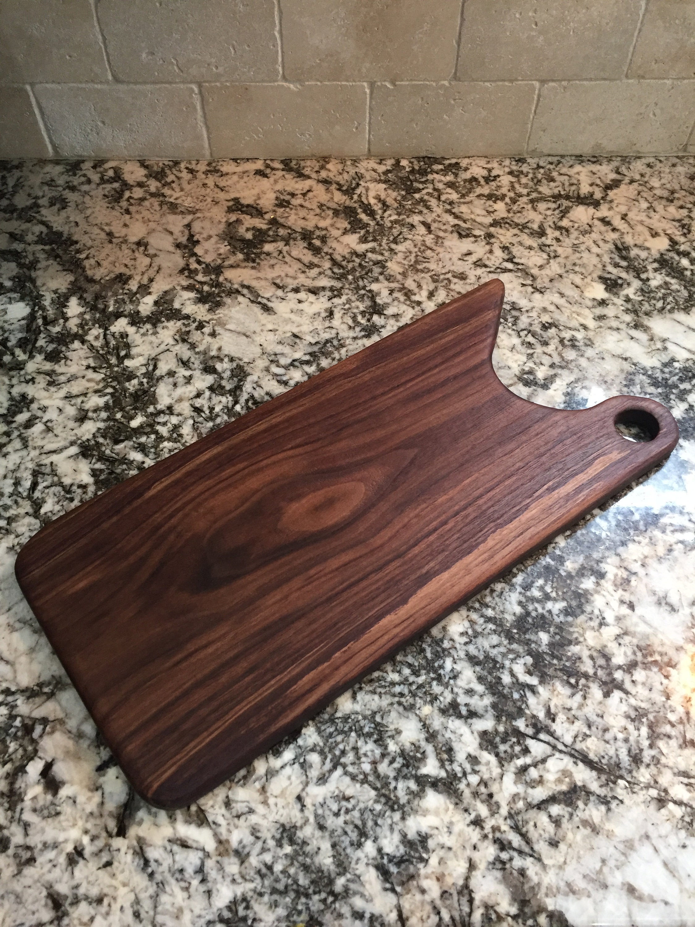 Wood Walnut Bread Board Handmade Walnut Bread Board Wood Etsy