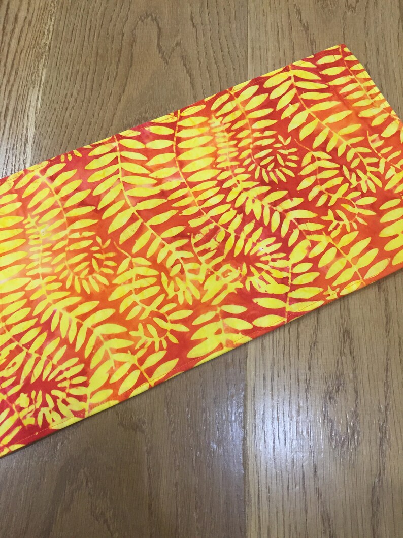 Toilet Tank Runner Toilet Tank Topper Orange Red Yellow Etsy