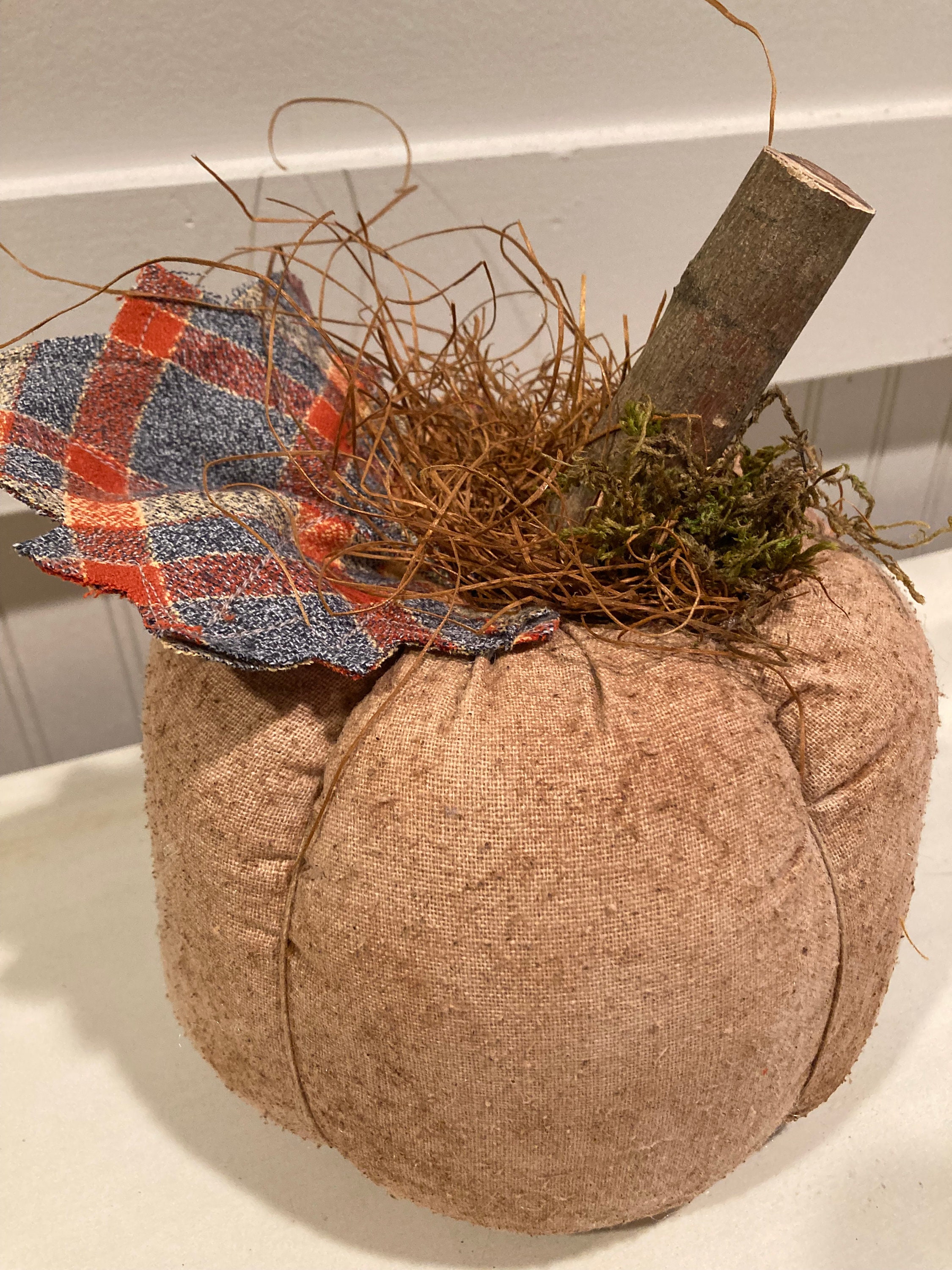 Primitive Fall Halloween Pumpkin, Jack O Lantern, Shelf Sitter ...