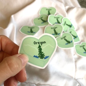Oregon Lizenz Conversation Heart Sticker || Candy Hearts | | Farbschnitt | Wasserflasche | Valentinstag | Süße | Bogen | Lustige |