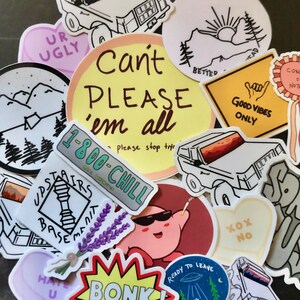 Mystery Sticker Pack || Water Bottle Sticker | Cute Sticker | Gift for | Laptop Sticker | MacBook Sticker | Hydro Flask Sticker