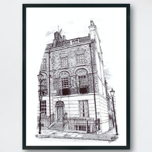 Portland Row Print, Digital Download, PDF, Wall Art