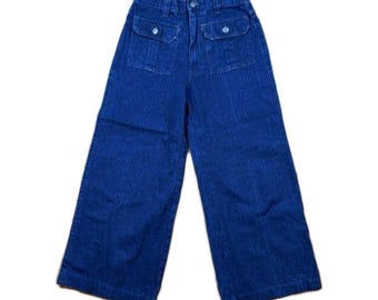 Stevenson Overall Co. Vintage Dunkelblau Denim Jeans Größe 9/10 28x30 Damen Y2K