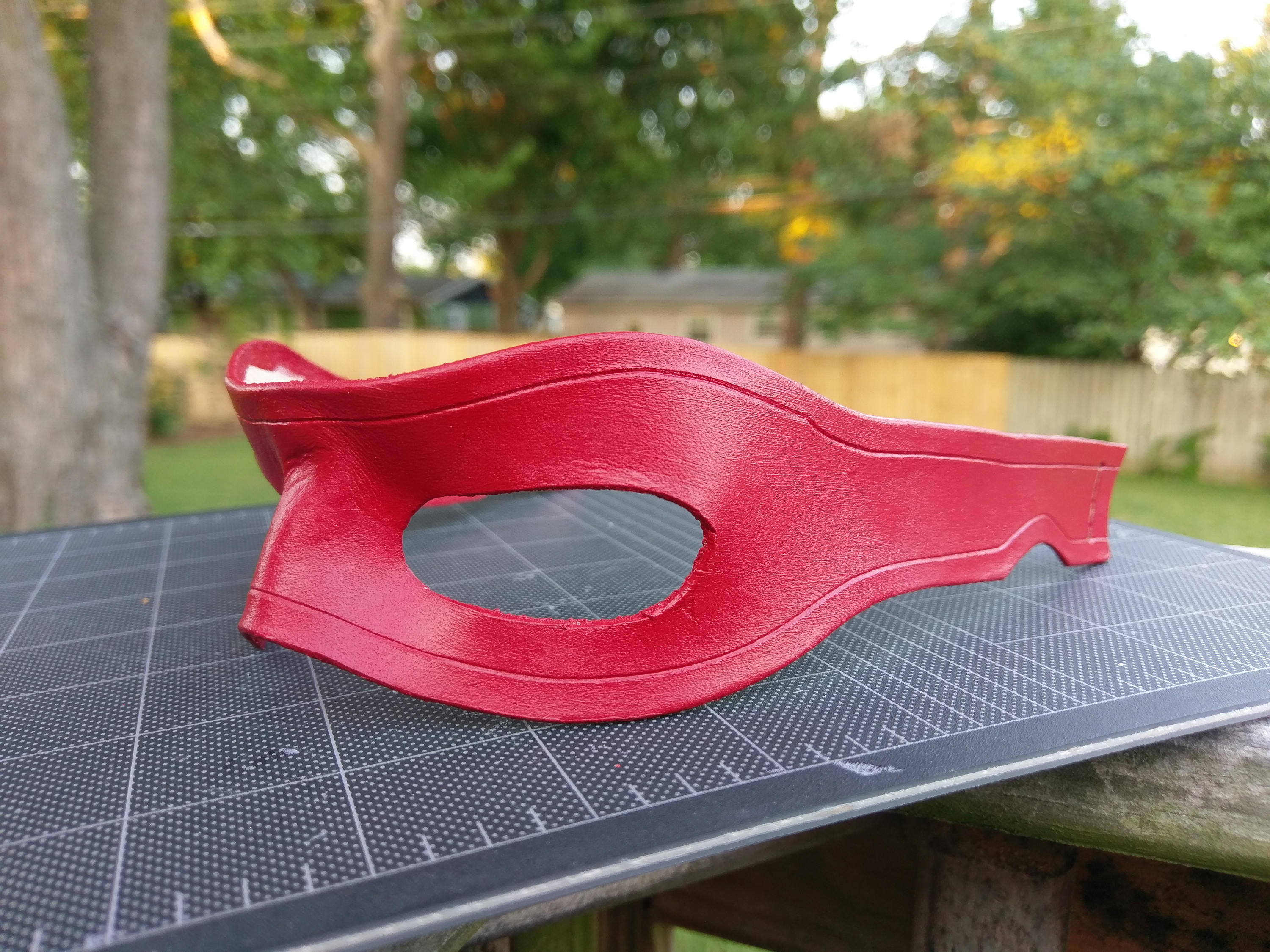 Arsenal Inspired Leather Mask W/strap - Etsy