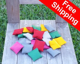 3 mini Cornhole Bags set of 4 Navy Blue