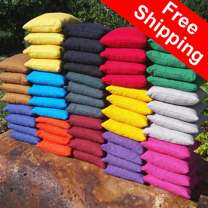 FREE Shipping Set of 8 corn hole bags top notch quality: image 1