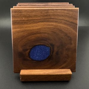 Wooden Coasters | Drink-ware | Walnut | Epoxy