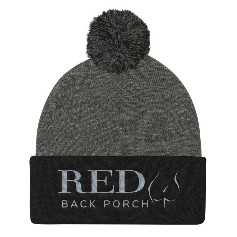 BDSM and Adult Spanking YouTube Merch Red Back Porch Poof Ball Knit Cap Mature
