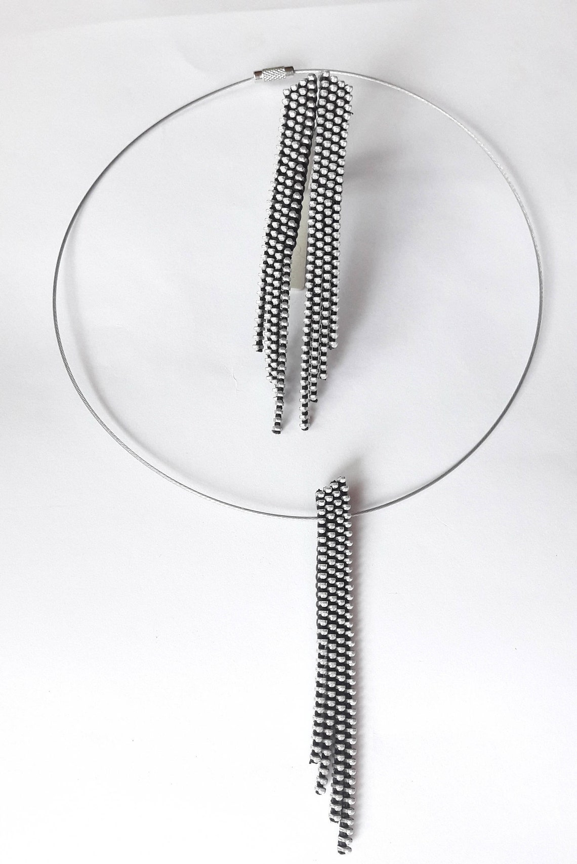 Minimalist jewelry set Contemporary jewelry Geometric jewelry Etsy