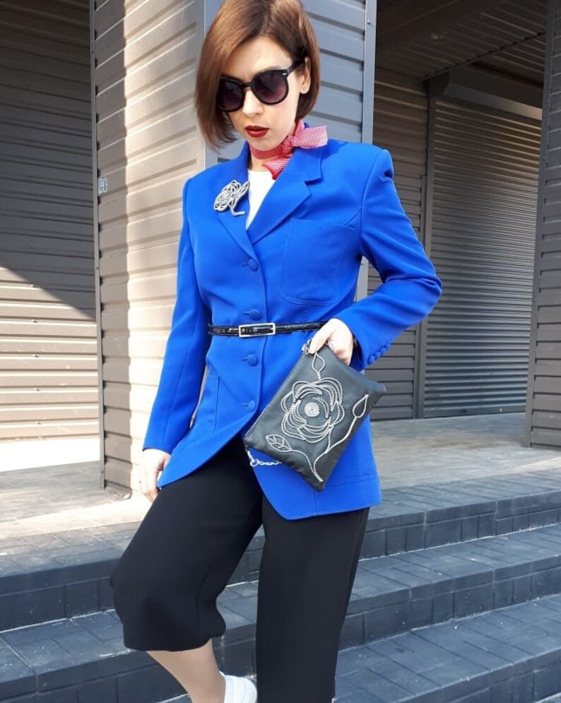 Leather evening bag Small leather clutch Black leather clutch Evening handbag Black women clutch Evening clutch Black evening bag
