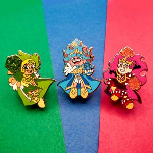 Amphibia &quot;Calamity Power&quot; Gold Plated Hard Enamel Pin Set
