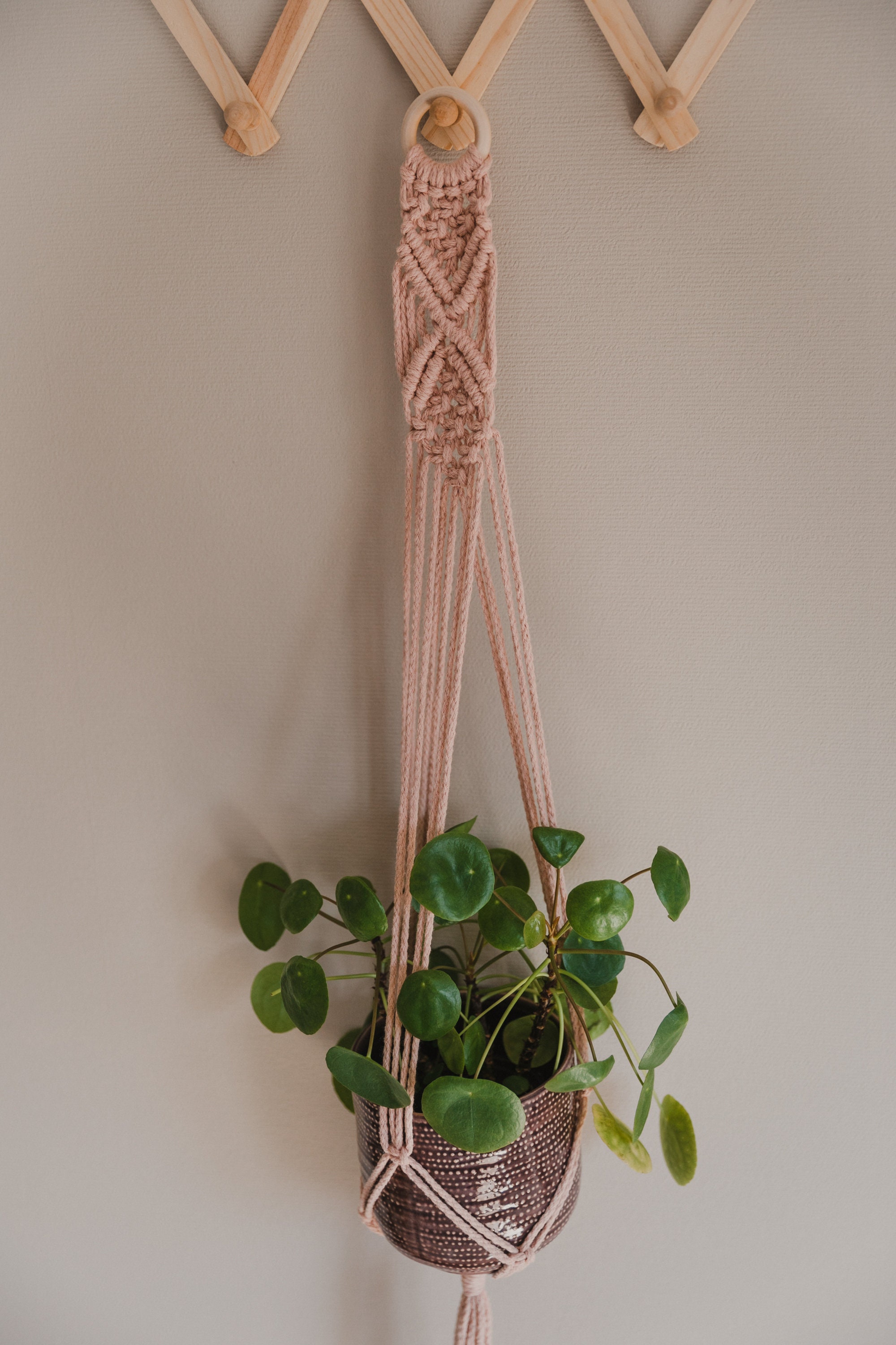 blumenampel makramee groß