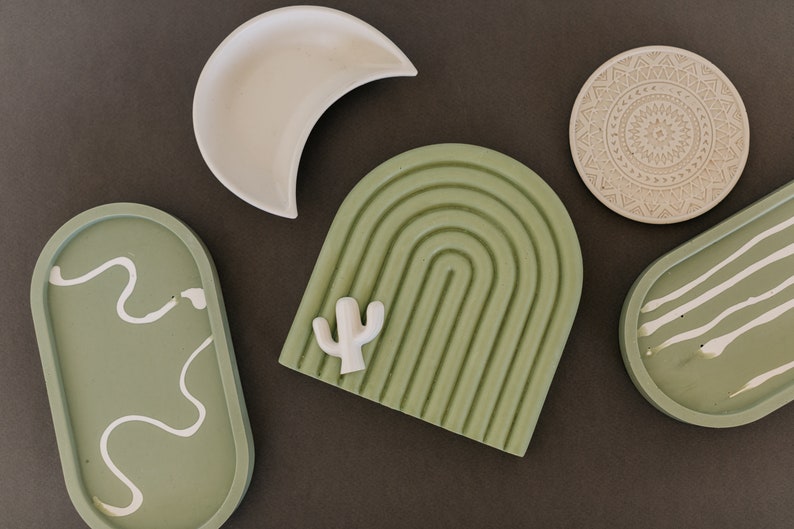 Produktbild von Keramik Schale Cozlly Schmucktablett Aus Keramik – Wolken-Design Für Ringe, Schlüssel & Deko ästhetik Deko