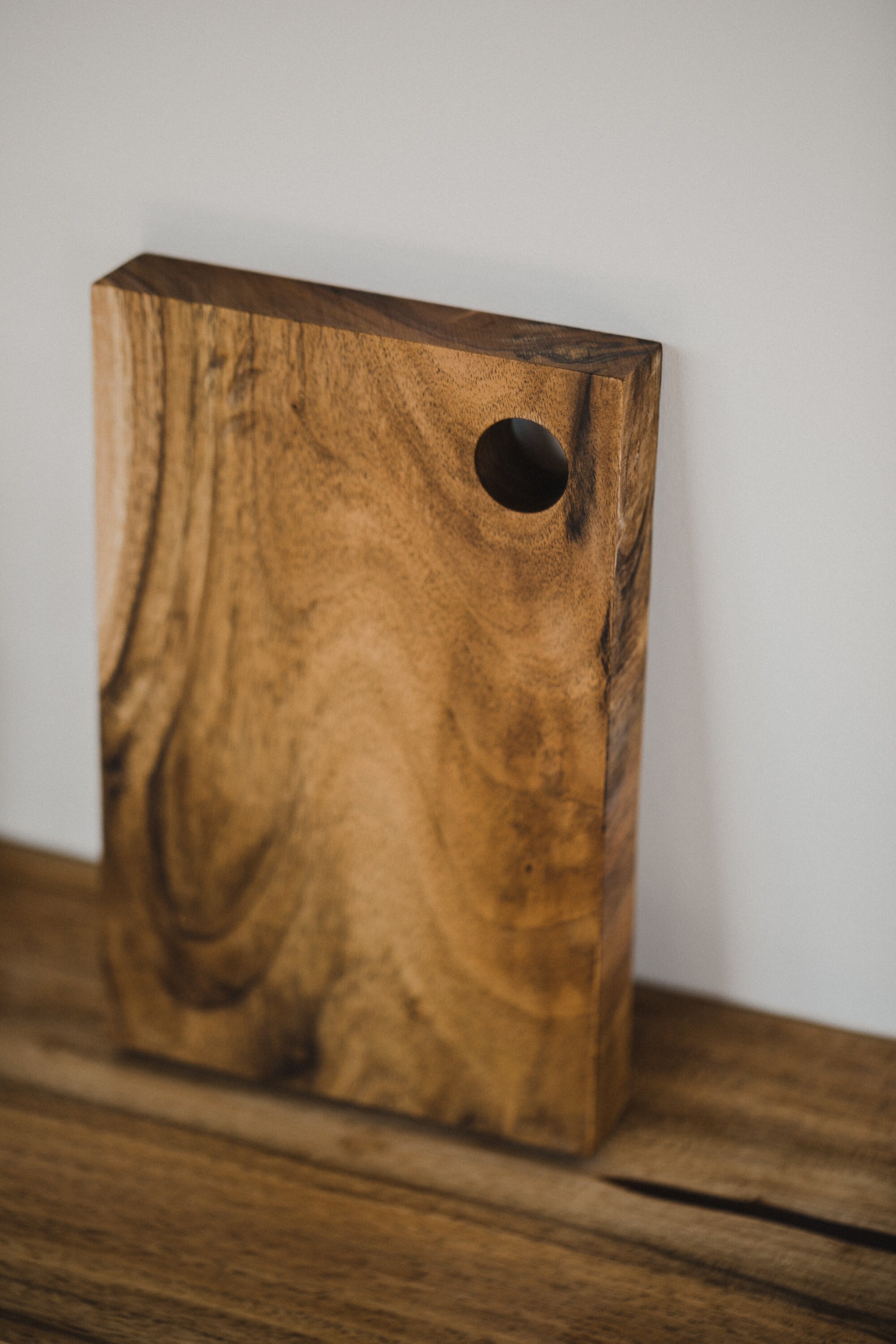 Schneidebrett aus Nussbaumholz, Nussbaum, Echtholz, Schneidebrett