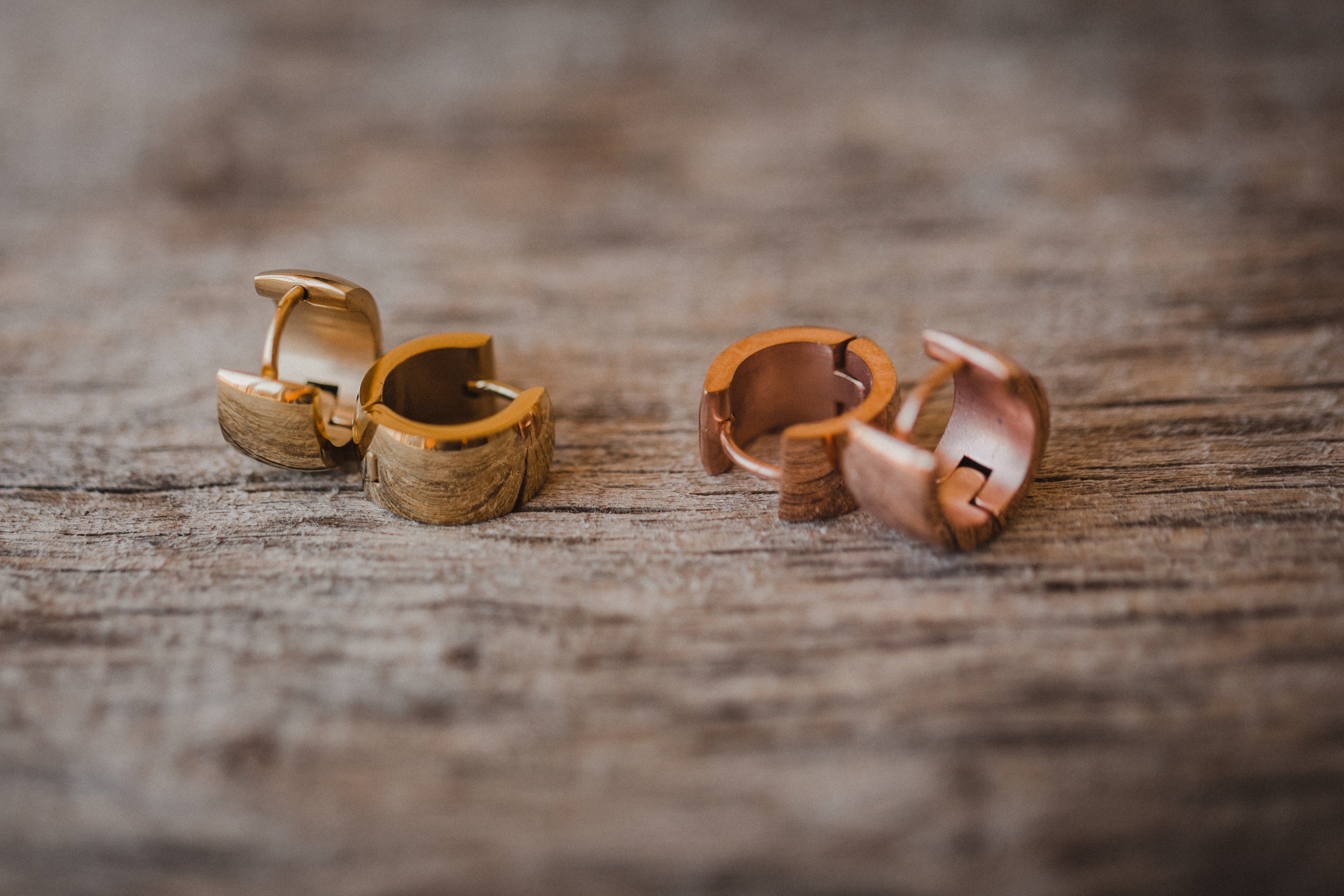 Ohrringe, Creolen, Mini Creolen, Goldohrring, Gold-Creolen ...