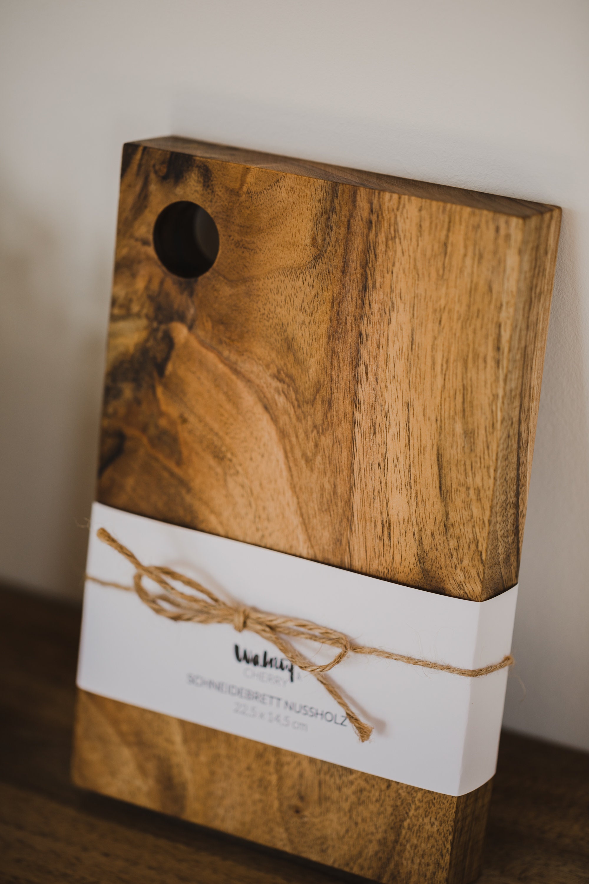 Schneidebrett aus Nussbaumholz, Nussbaum, Echtholz, Schneidebrett