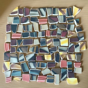 Pound of Tumbled Browns Pottery Shards for Mosaic and Jewelry Making