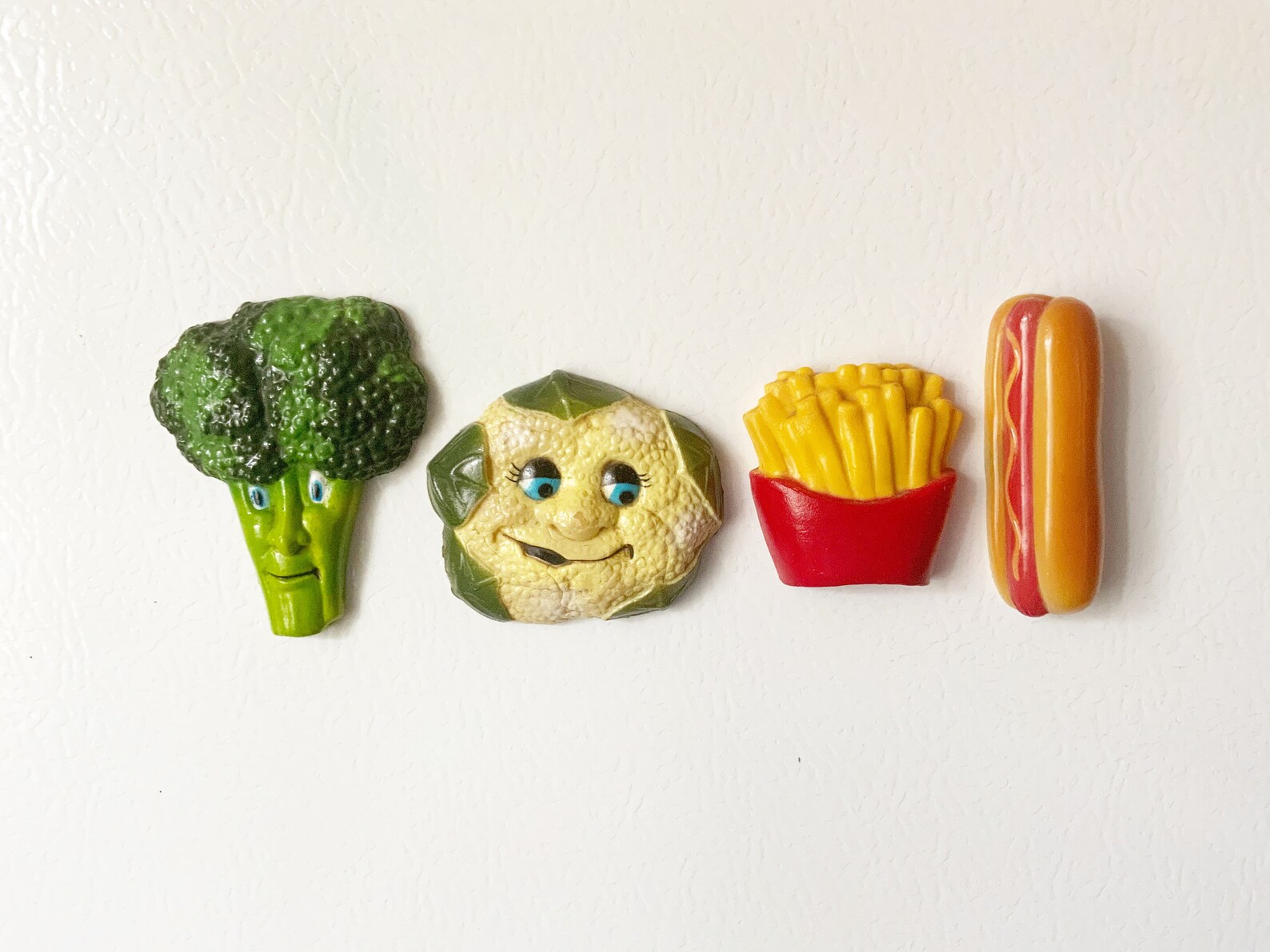 Lot of Four Vintage Fruit Vegetable and Fast Food Etsy