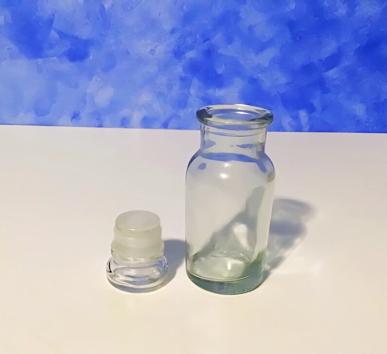 Vintage Apothecary Jar Set Set of Six Clear Glass Spice Jars Clear Storage Jars for Craft