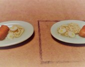 1 6 Scale Dollhouse Miniature Egg Roll Noodles Plate