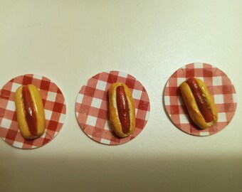 Dollhouse Miniature 1 12 Scale Grilled Hot Dogs & Hamburgers for sale online