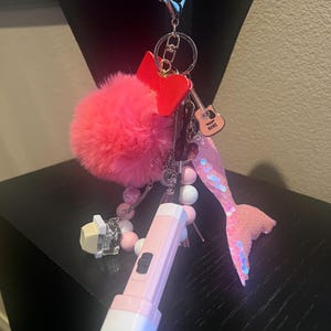 Pink bag charms