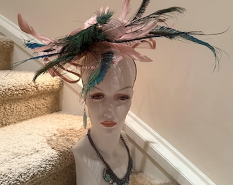 Peacock fascinator