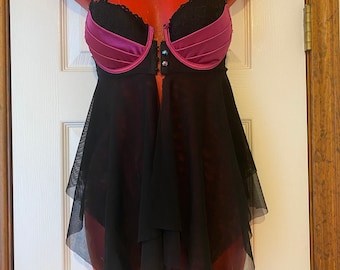 Medium black lingerie top #24