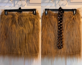 One size fuzzy costume skirt/necklace