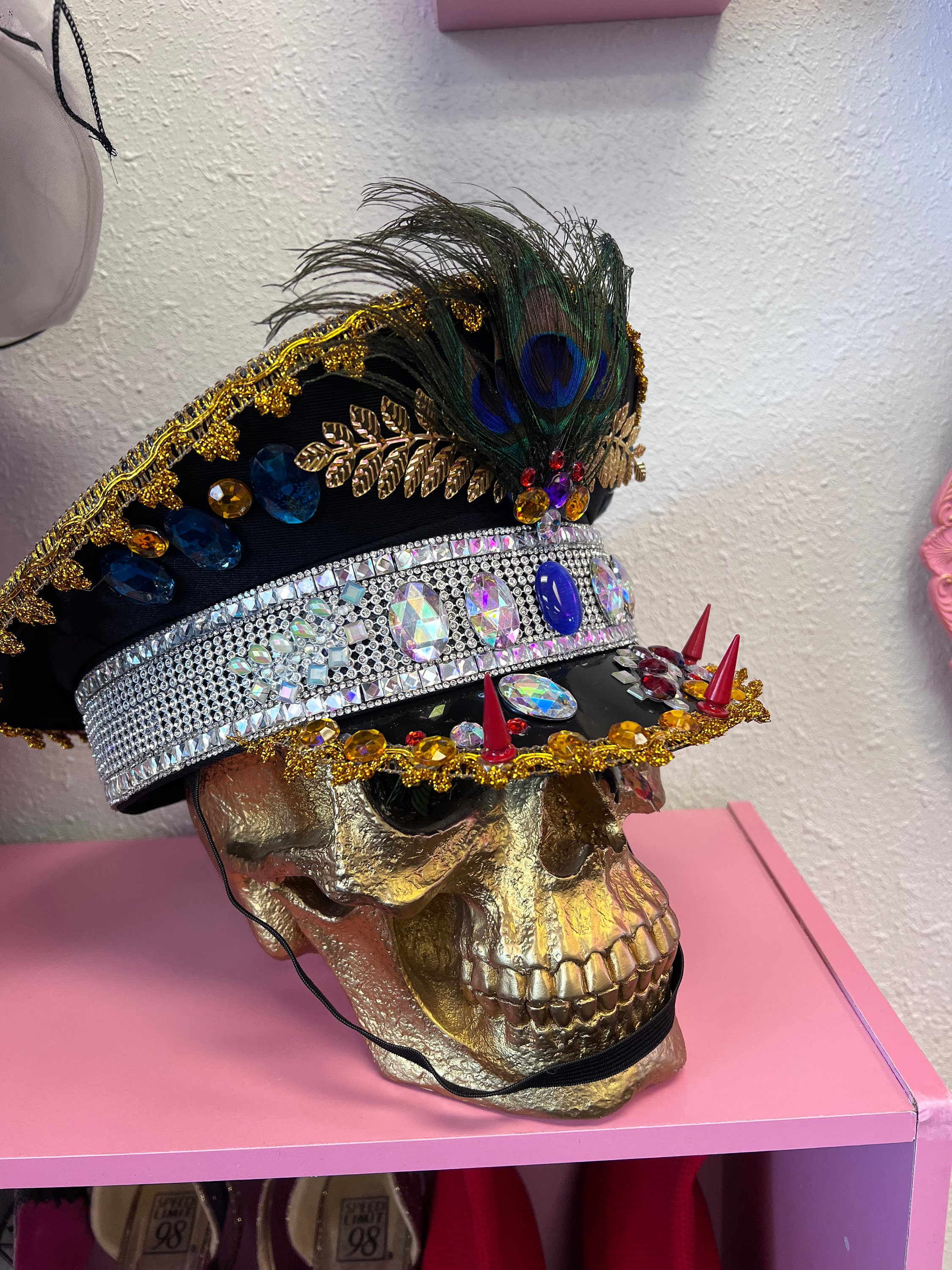 Peacock Captain Hat - Etsy