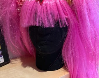 Pink wig