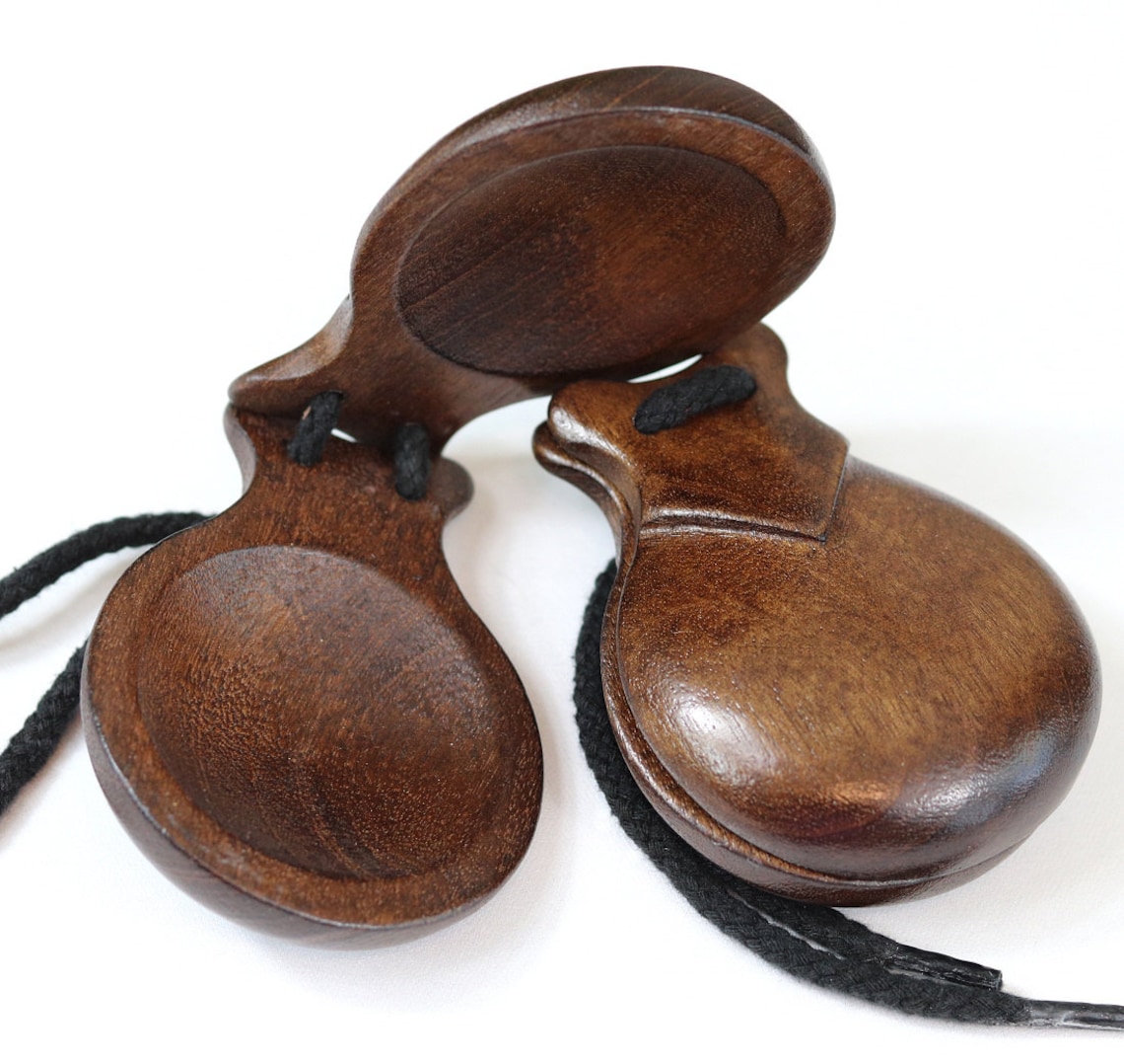 Wood Castañuelas Flamenco Etsy