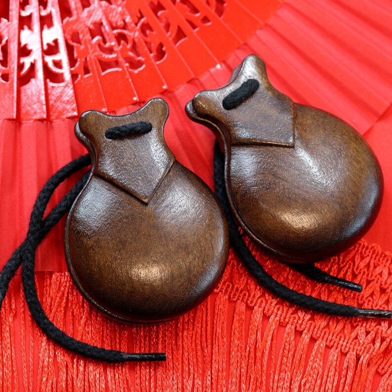 Wood Castañuelas Flamenco Etsy