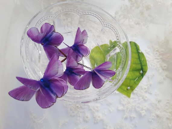 Glitzer-Haarspange Für Mädchen & Frauen 17,8 Cm Violett - Cheerleader-Schleife Mit Krokodilklammer