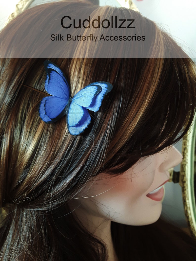 Ultra Violet Butterflies Pins. Set of 3 Purple Silk Butterfly Etsy