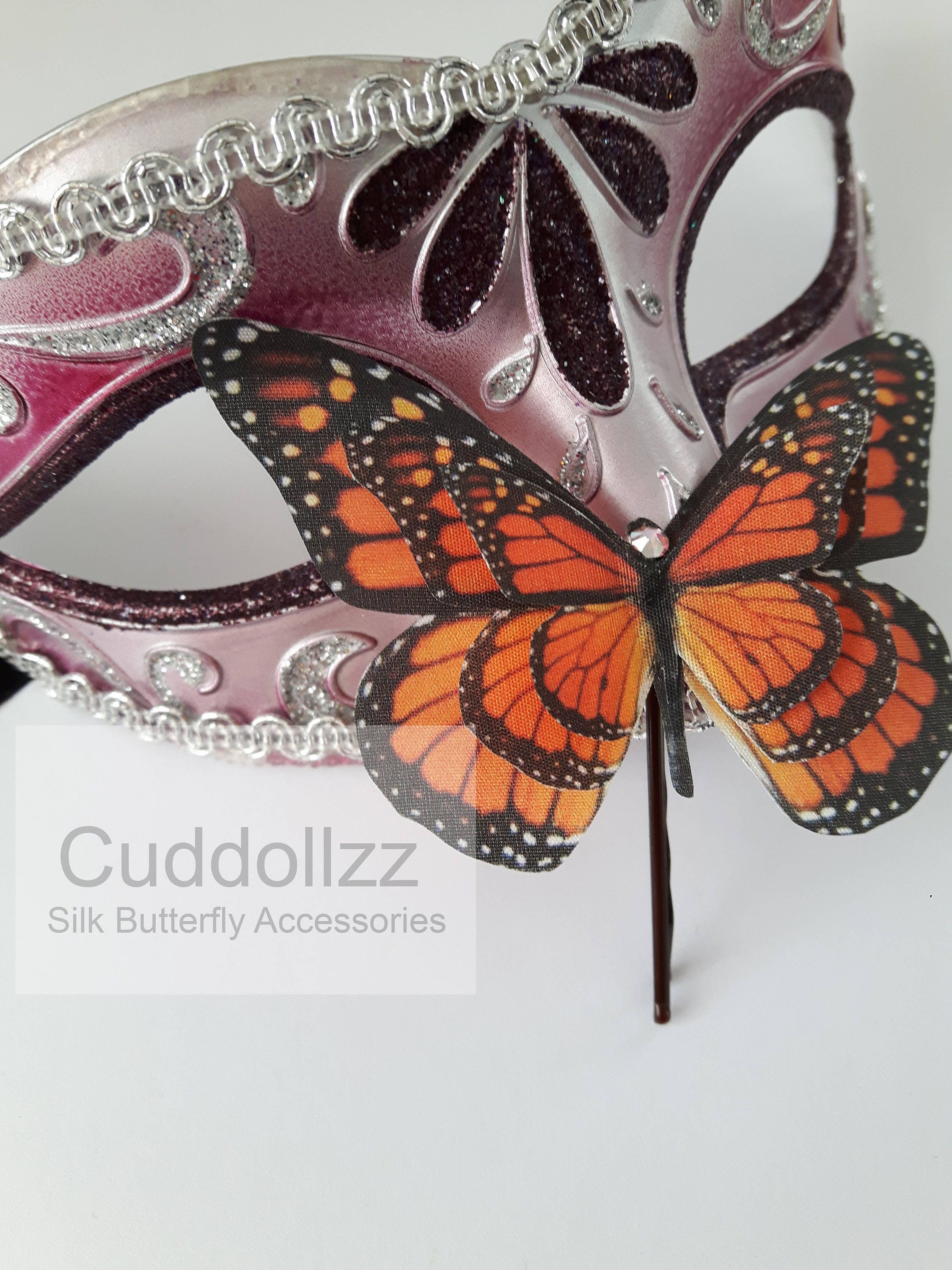 Monarch Butterfly Hair Clip Halloween Butterfly Hair Clip Etsy UK