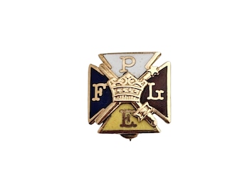 Spilla con distintivo delle Sorelle Pitiche dei Cavalieri di Pizia 10K L440