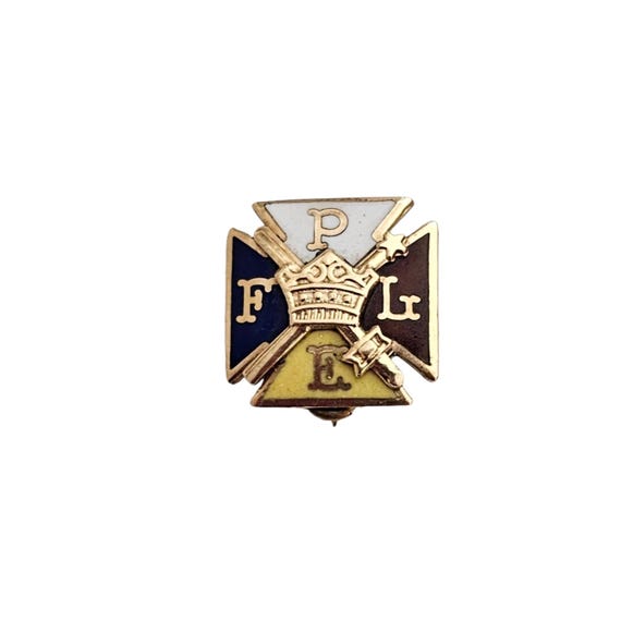 10K Knights of Pythias Pythian Sisters Badge Pin L440