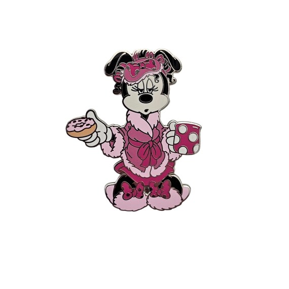 Disney Mornings Minnie Mouse Coffee Doughnut Trade Pin L463