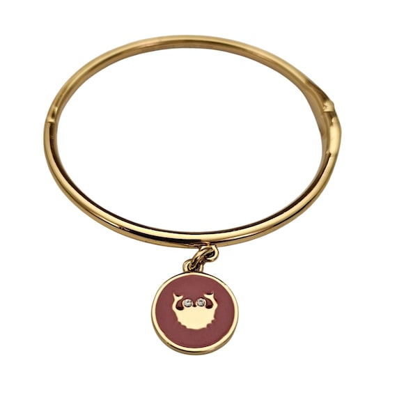 Kate Spade Cancer Zodiac Red Charm Bracelet Hinged Bracelet Signed, J843